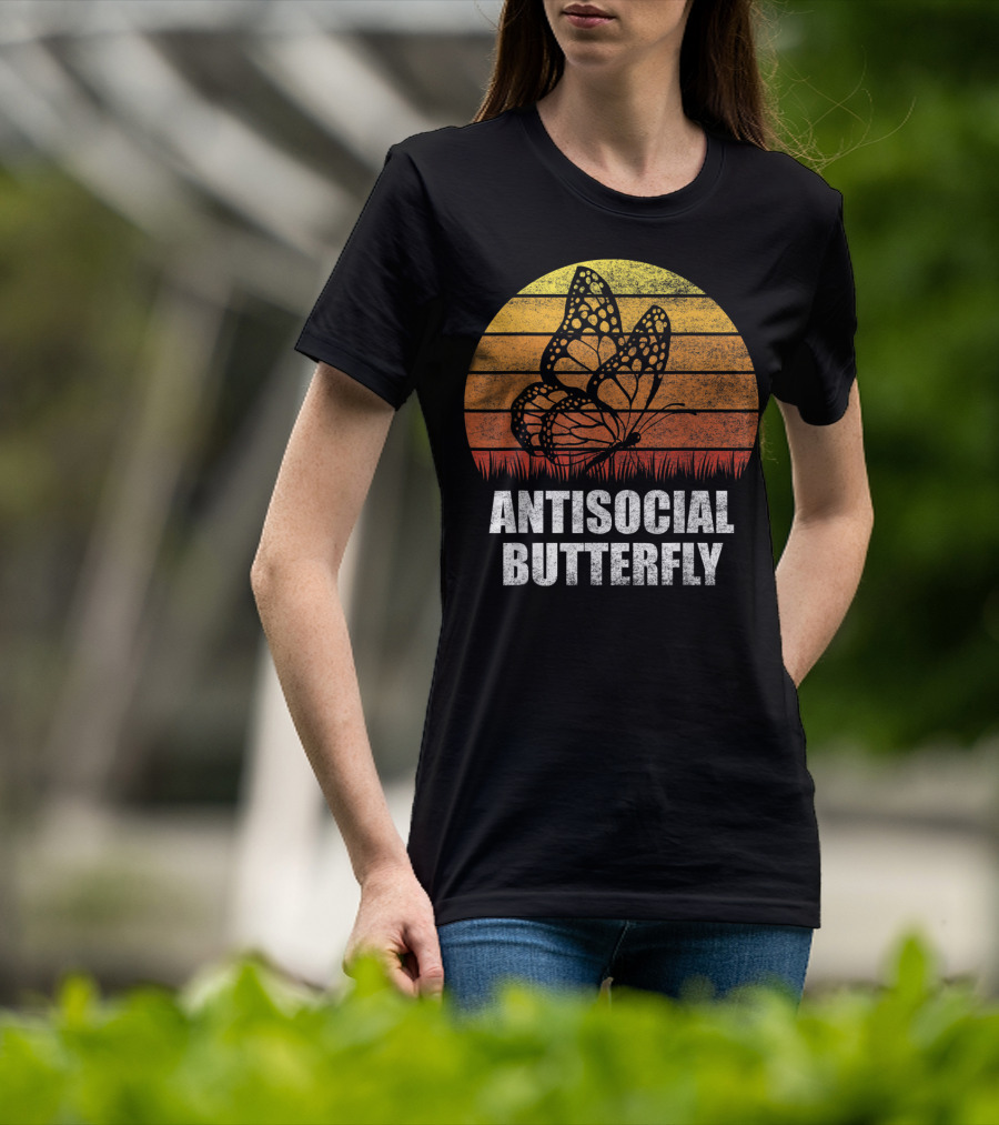 Antisocial Butterfly Classic Vintage Sunset T-Shirt