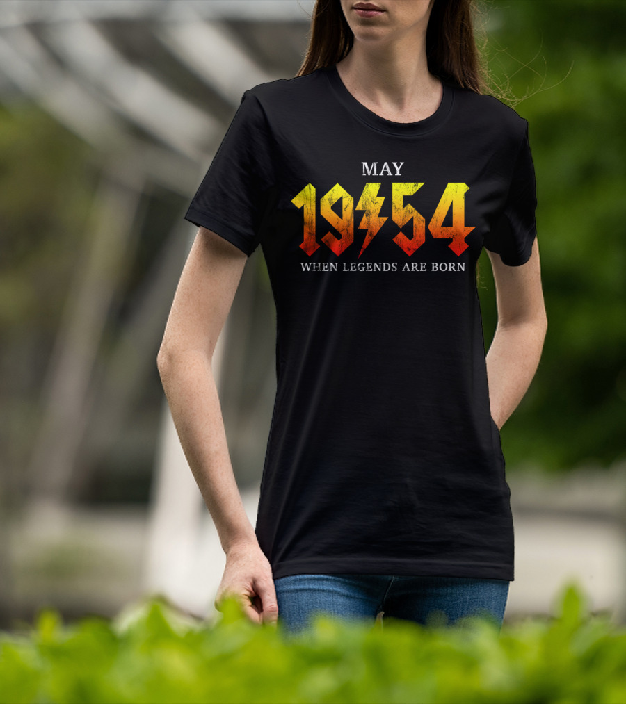 May 1954 When Legends Are Born Classic Rock T-Shirt