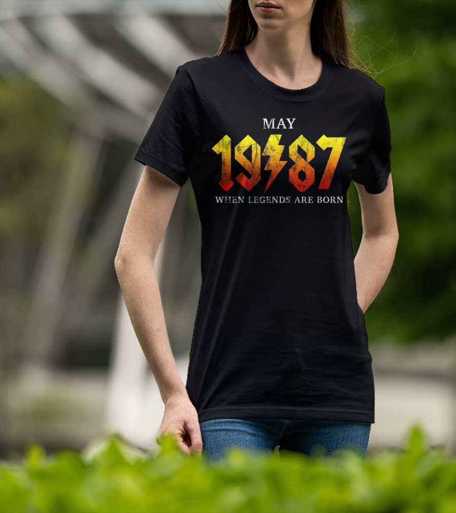May 1987 When Legends Are Born Classic Rock T-Shirt