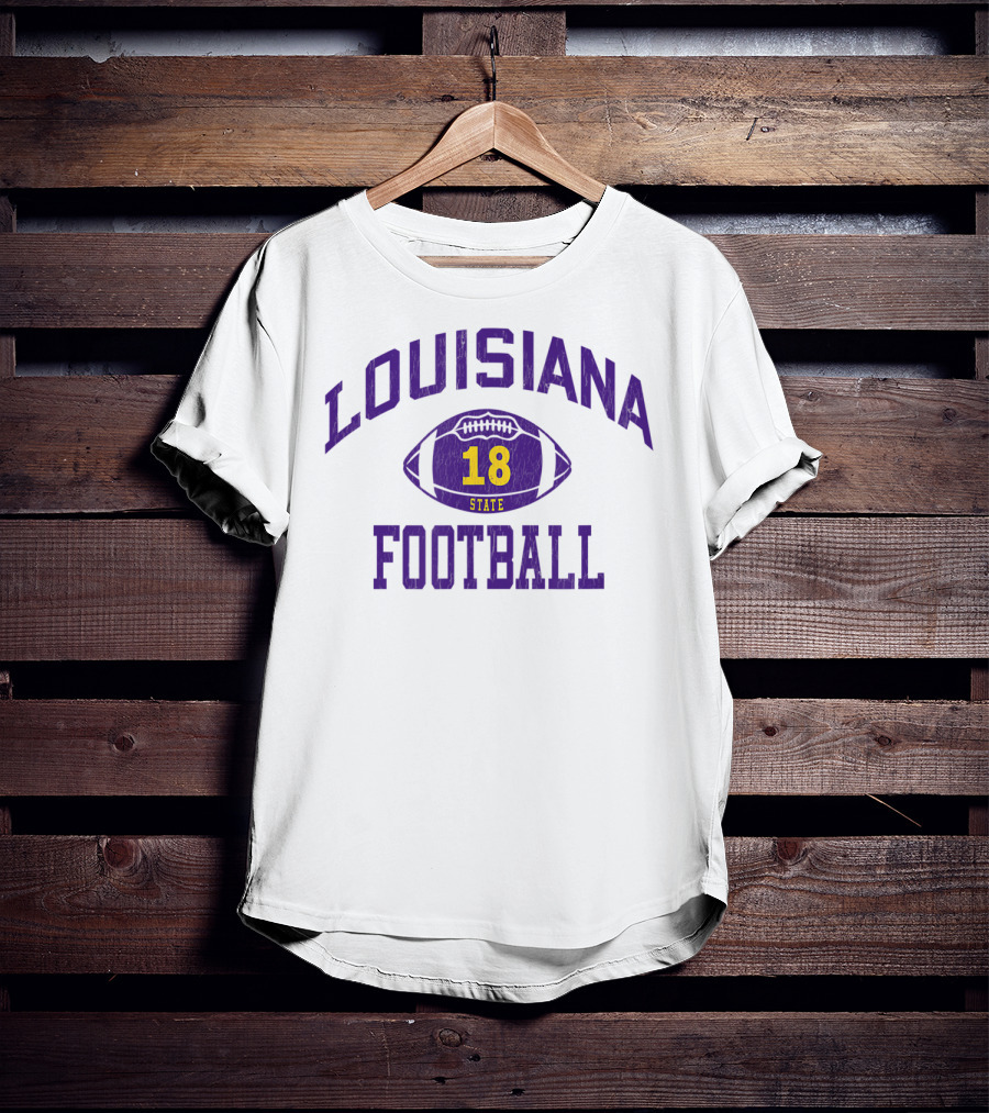 Louisiana State 18 Football Classic Number T-Shirt