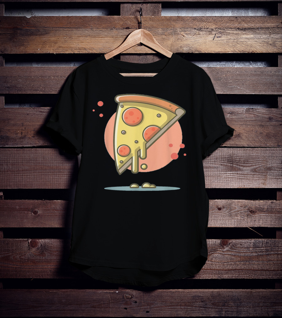 Classic Vintage Pizza Lover Funny Slice T-Shirt
