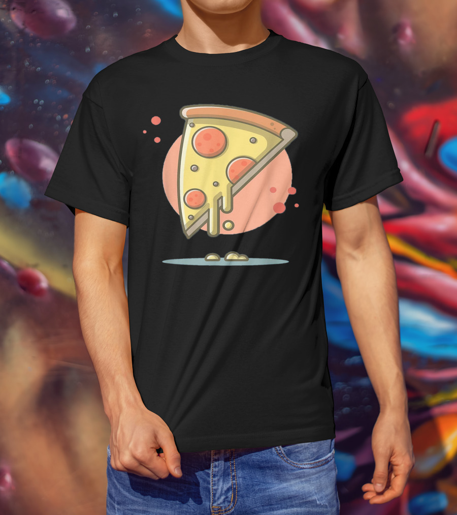Classic Vintage Pizza Lover Funny Slice T-Shirt