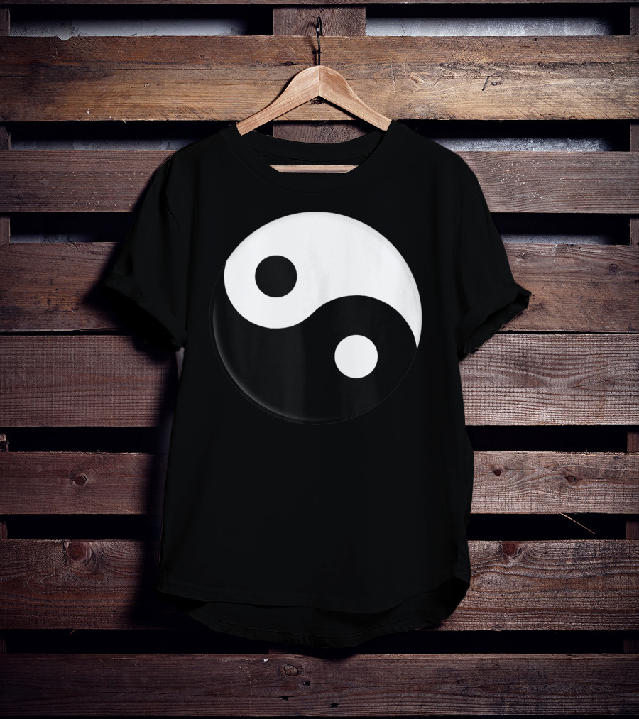 Classic Yin Yang Symbol Black White Yoga Harmony F1 T-Shirt