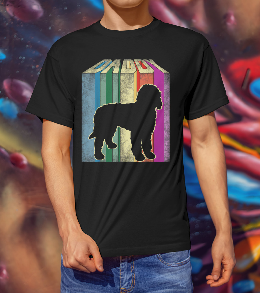 Daddy Multicolor Silhouette Doodle T-Shirt