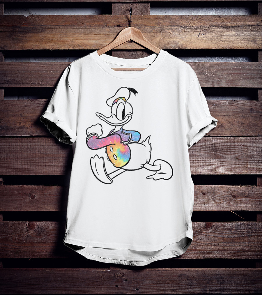 Disney Mickey And Friends Classic Donald Duck Rainbow T-Shirt