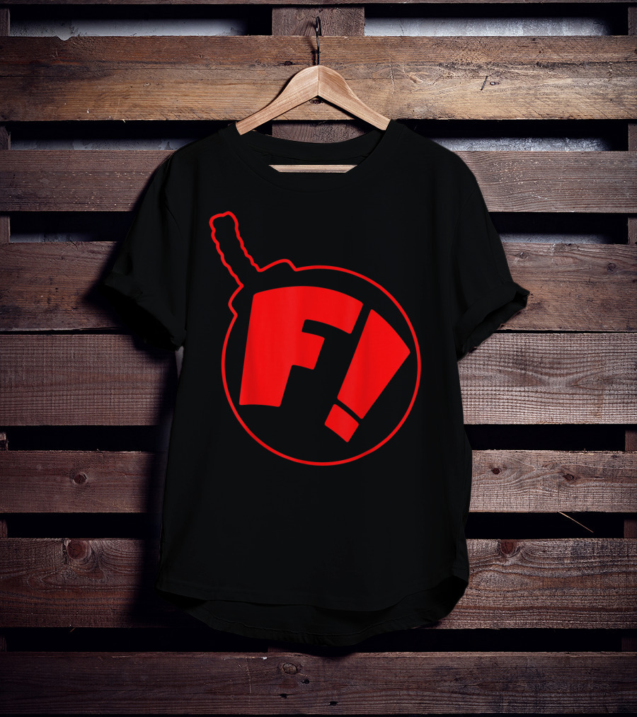Ferretbomb Classic Red Reverse Logo Bomb Icon F T-Shirt