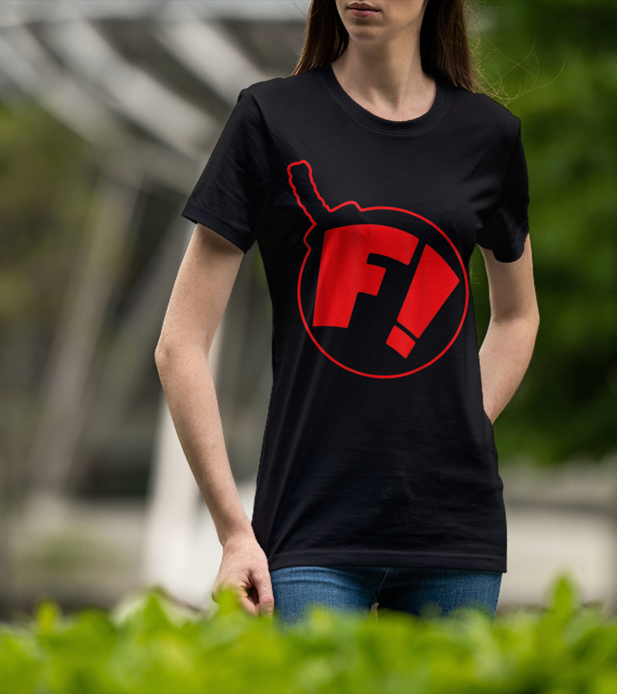 Ferretbomb Classic Red Reverse Logo Bomb Icon F T-Shirt