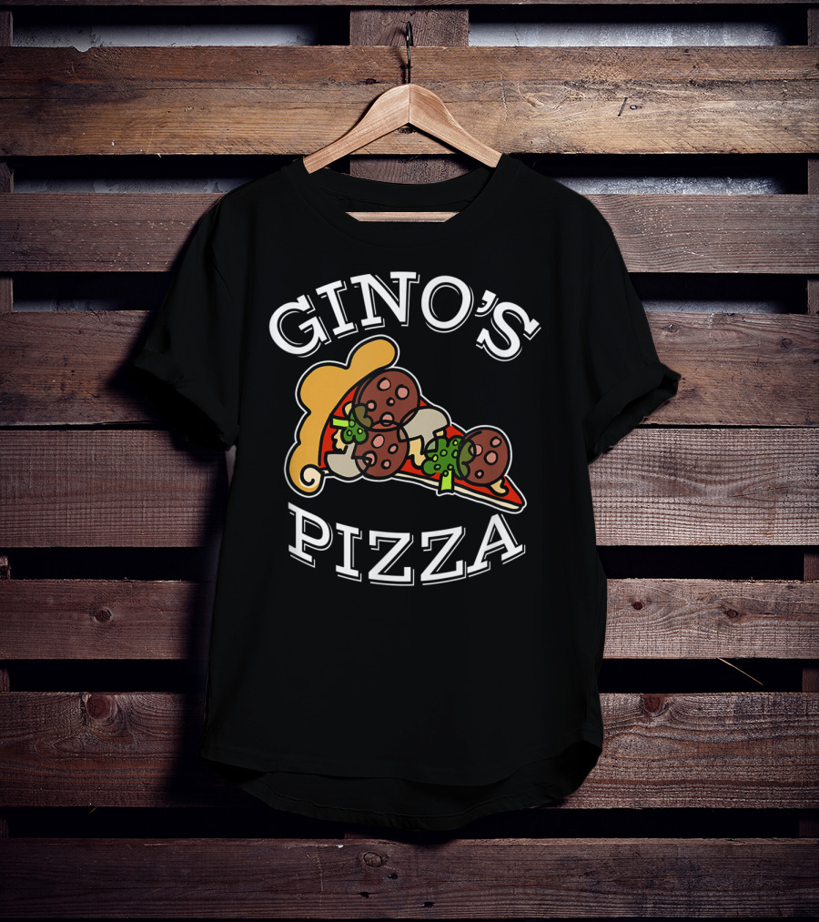 Gino's Pizza Classic Slice Pepperoni And Peppers T-Shirt