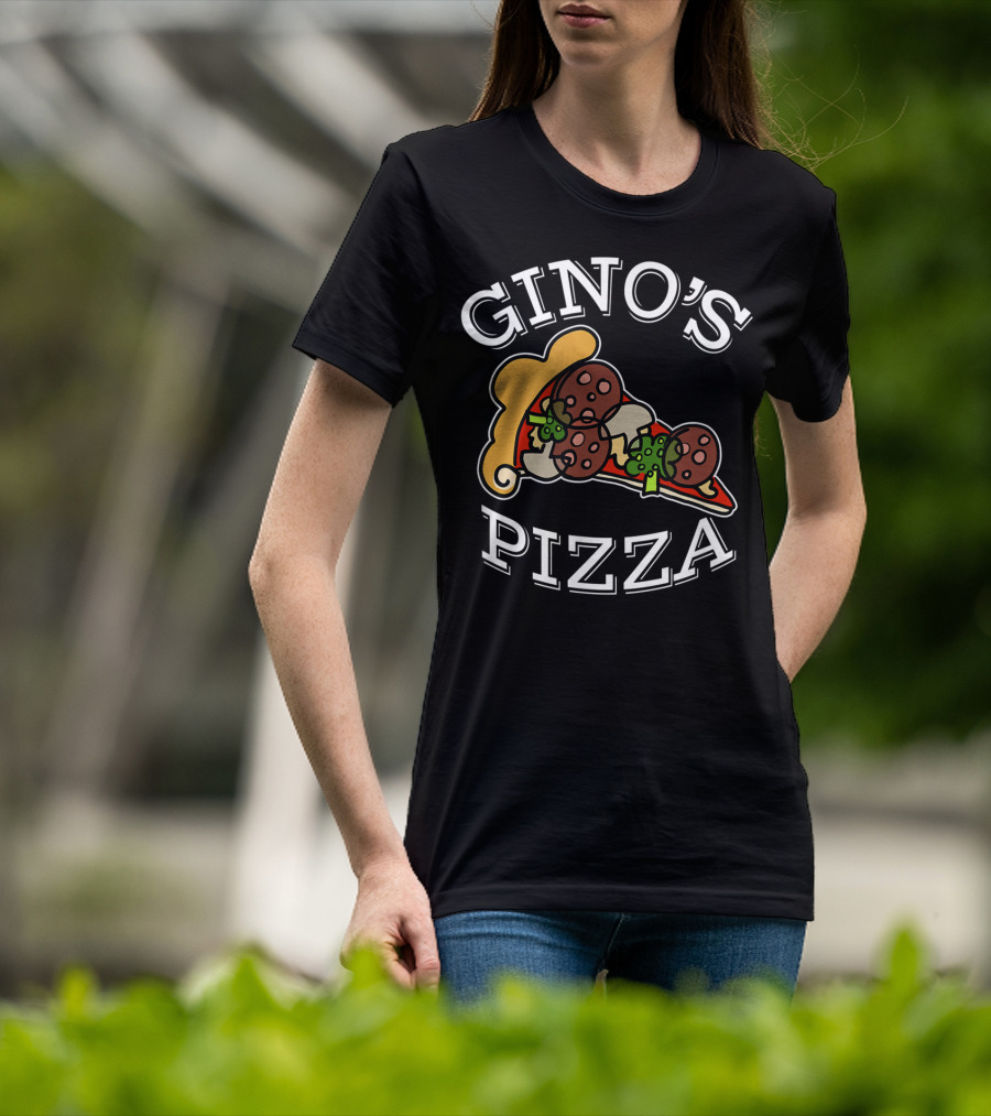 Gino's Pizza Classic Slice Pepperoni And Peppers T-Shirt