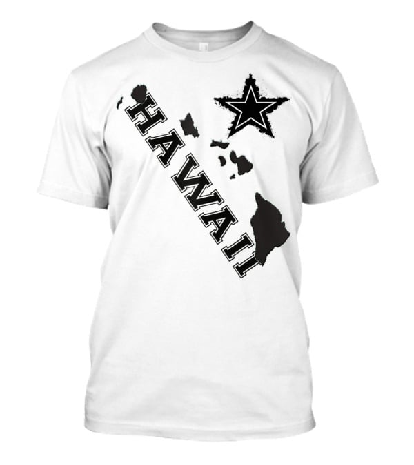 Hawaii Maps Classic Vintage Star Flair T-Shirt