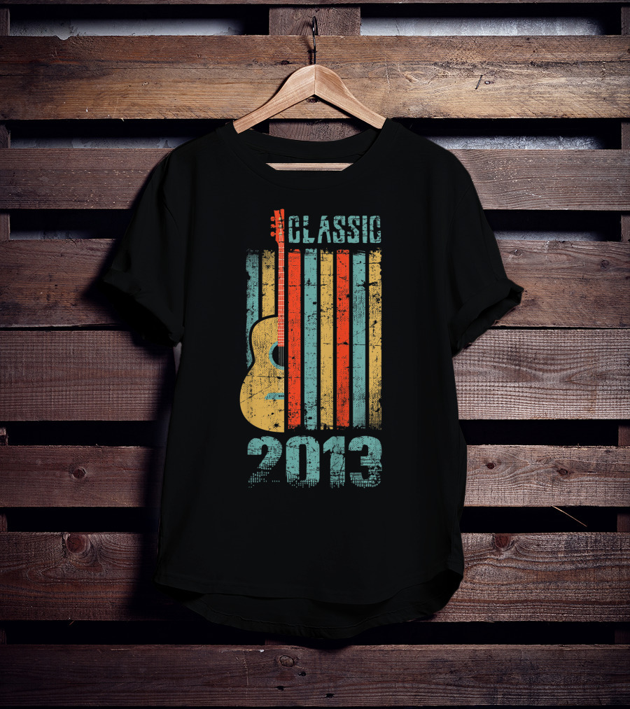 Classic 2013 Guitar Kids 6 Years Old Birthday Vintage T-Shirt