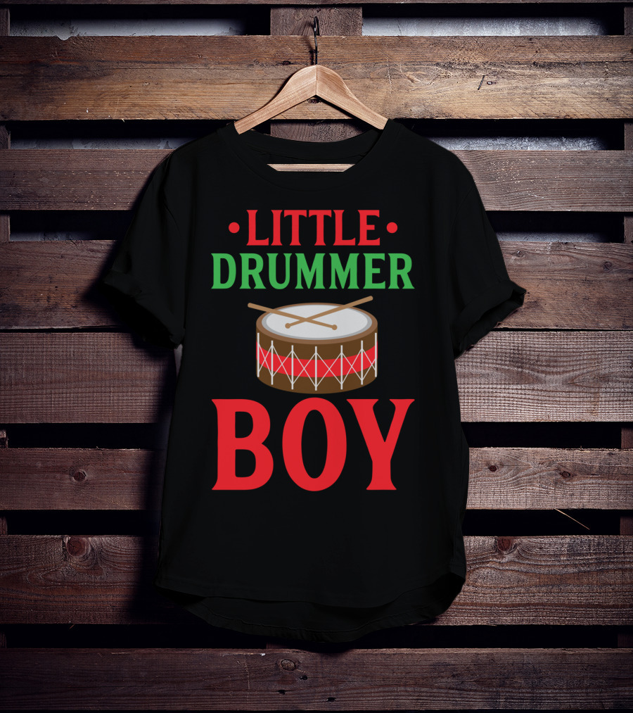 Little Drummer Boy Classic Christmas Drum T-Shirt