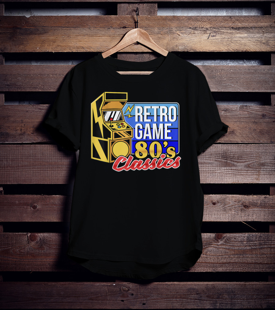 Retro Game 80's Classics Arcade Machine T-Shirt