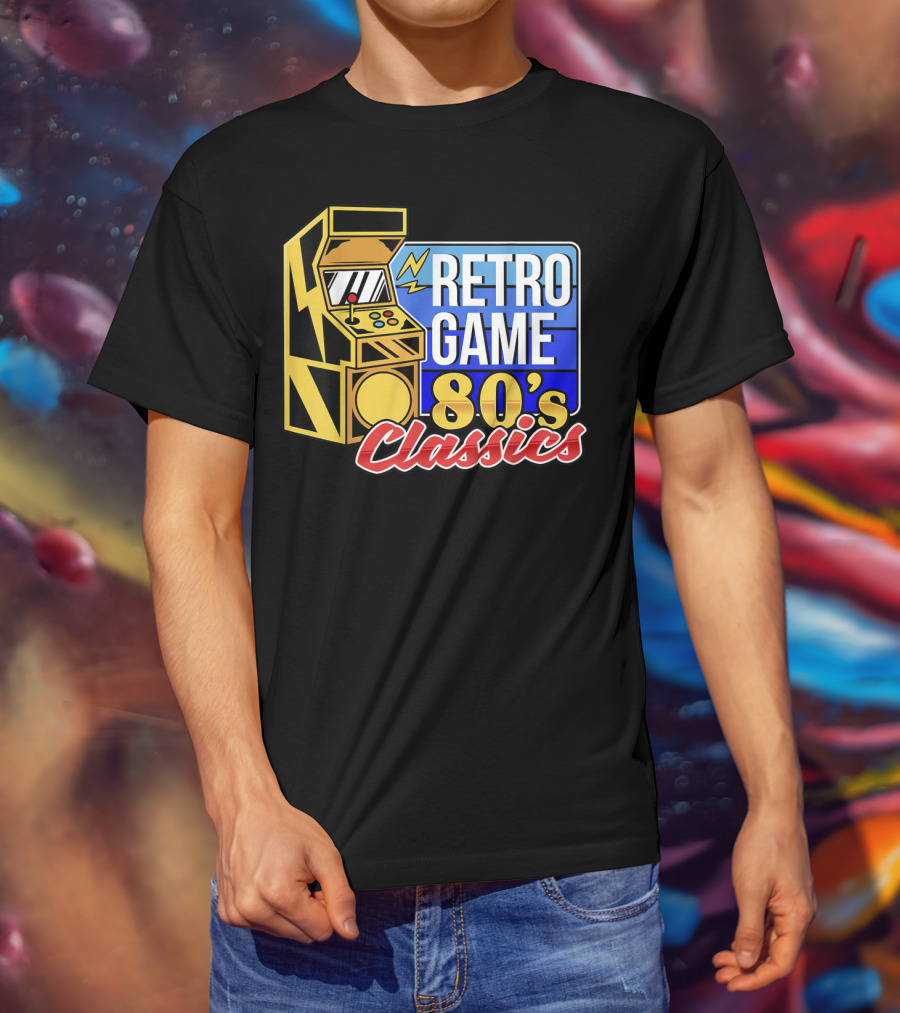 Retro Game 80's Classics Arcade Machine T-Shirt