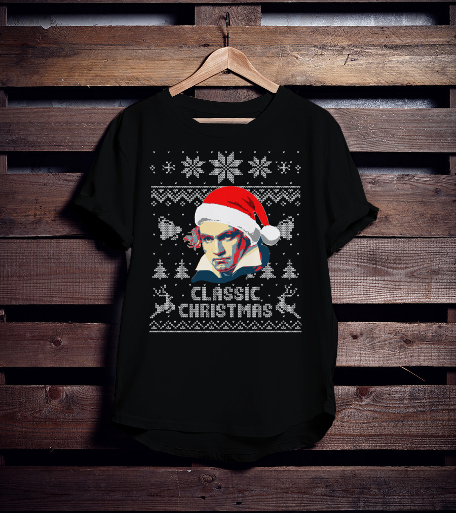 Ludwig Van Beethoven Classic Christmas T-Shirt