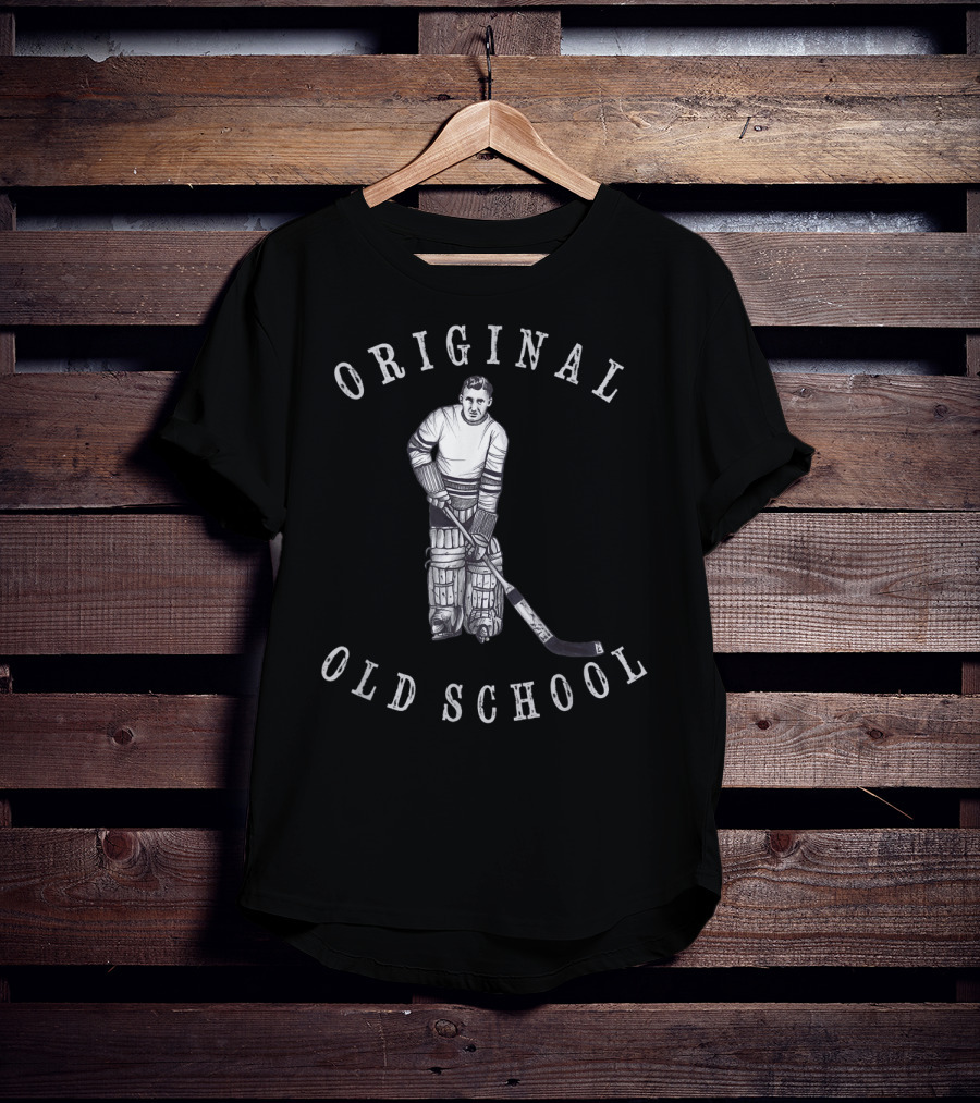 Original Old School Hockey Goalie Vintage Era T-Shirt