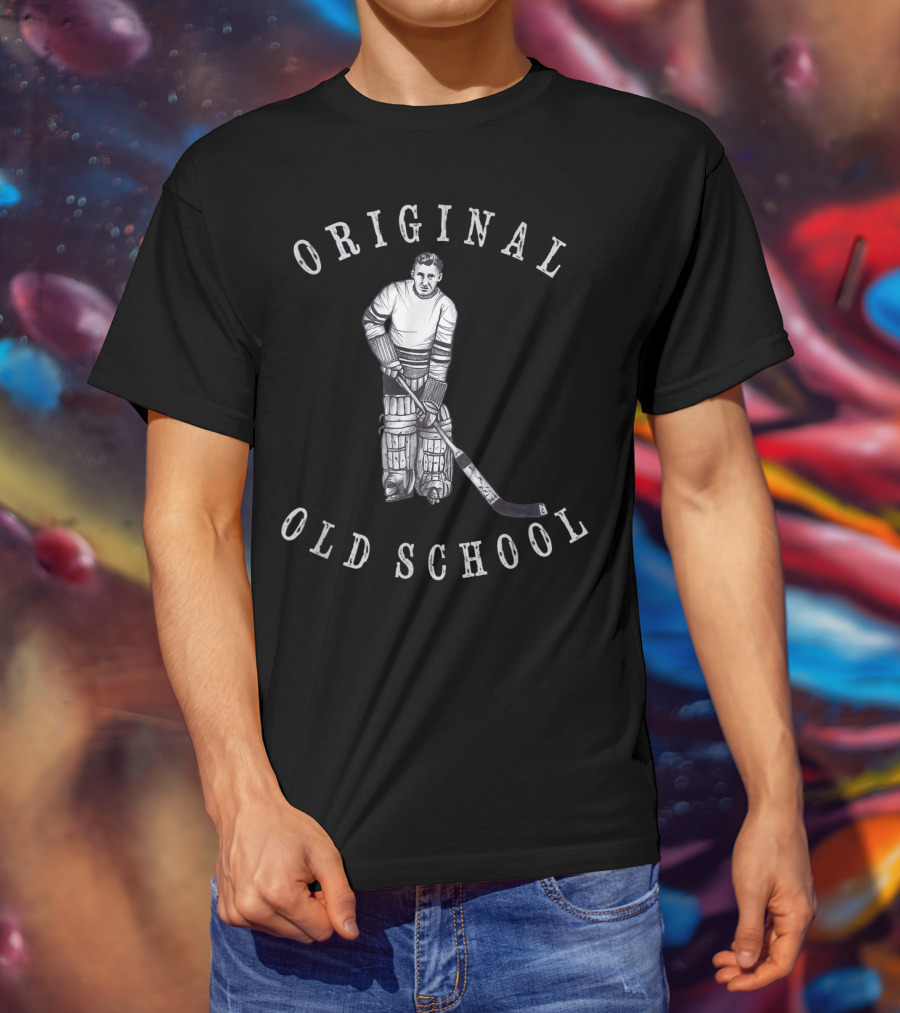 Original Old School Hockey Goalie Vintage Era T-Shirt