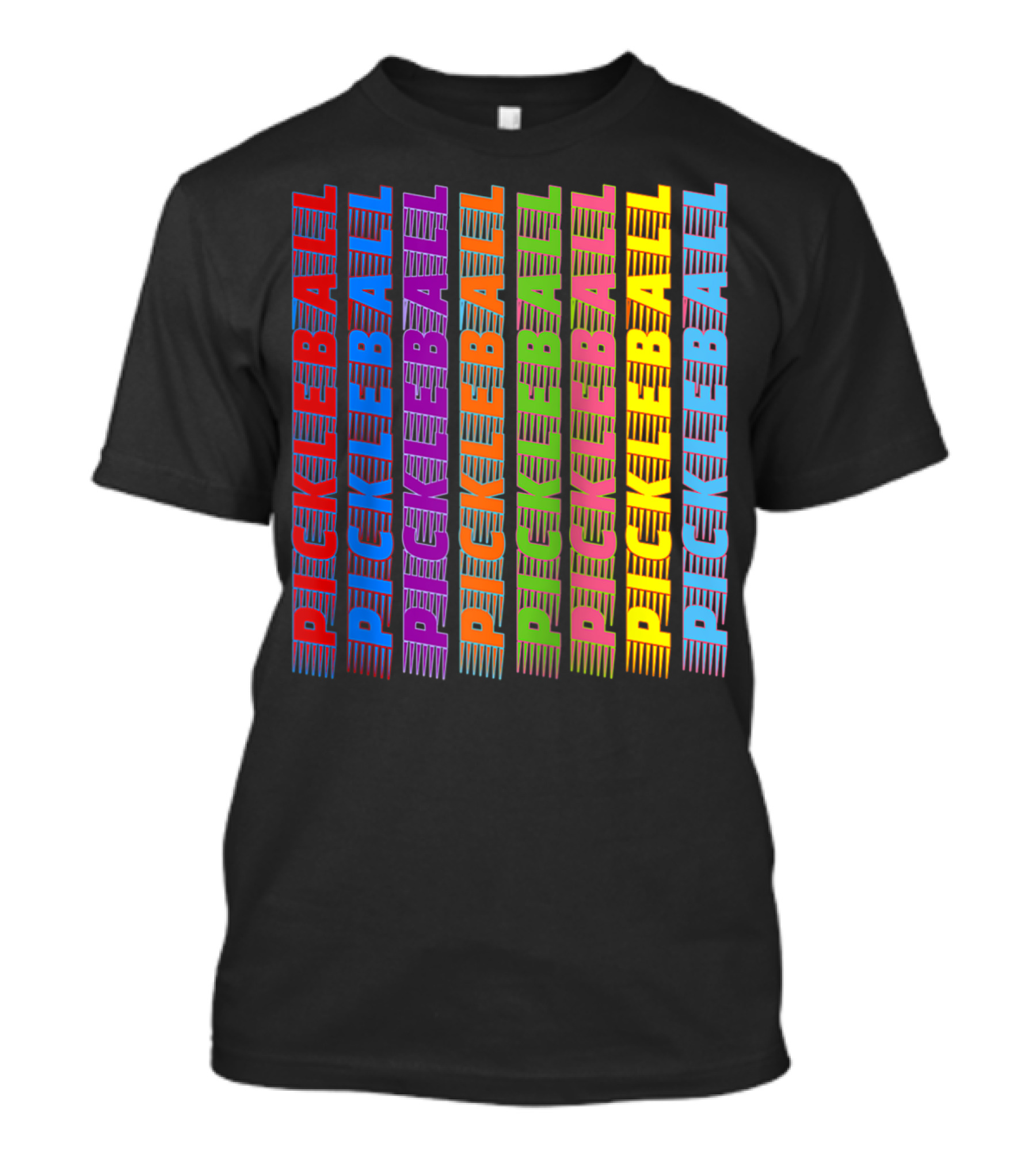 Pickleball Classic Multi-Colored T-Shirt