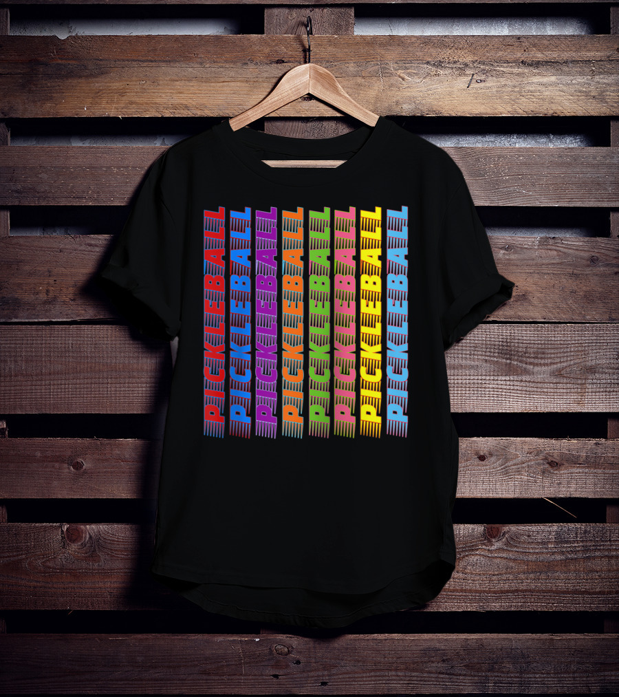 Pickleball Classic Multi-Colored T-Shirt