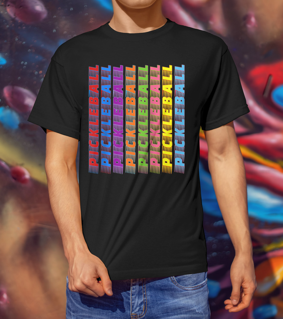 Pickleball Classic Multi-Colored T-Shirt