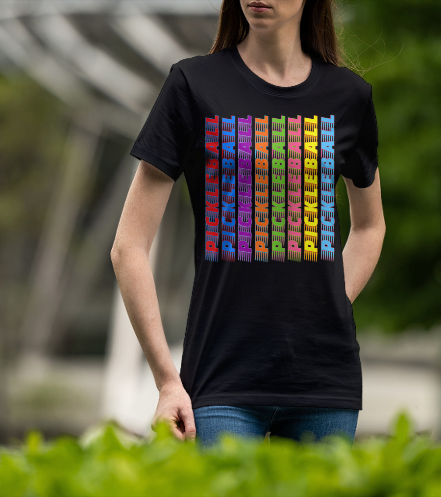Pickleball Classic Multi-Colored T-Shirt