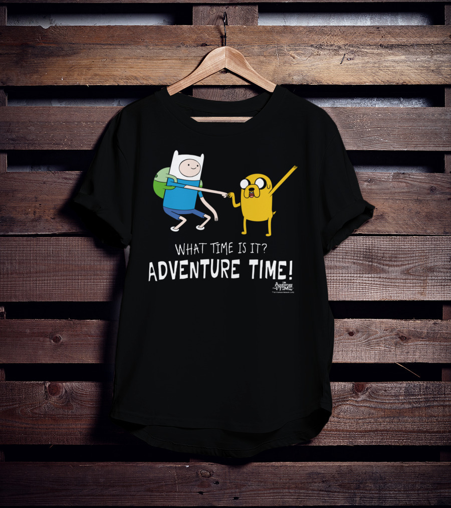 Adventure Time Finn And Jake What Time Is It Fist Bump T-Shirt
