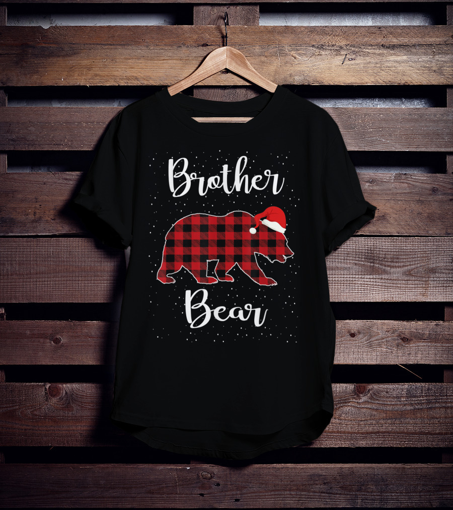 Brother Bear Christmas Plaid Family T-Shirt