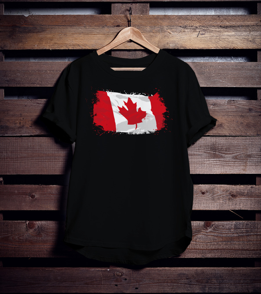 Canada Flag Iconic Maple Leaf Ensign Banner T-Shirt