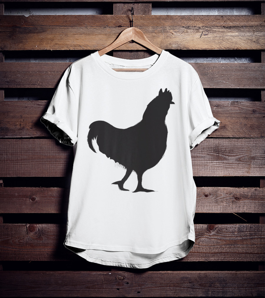Chicken Poultry Silhouette Icon T-Shirt