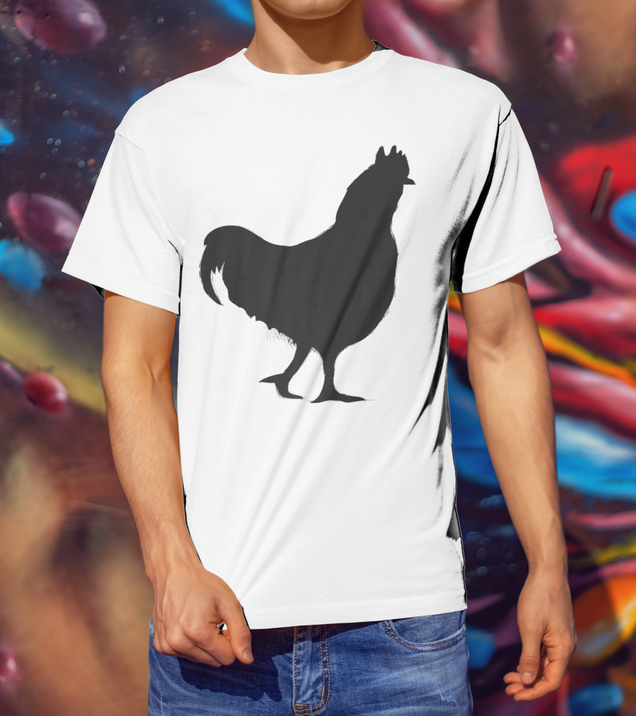 Chicken Poultry Silhouette Icon T-Shirt