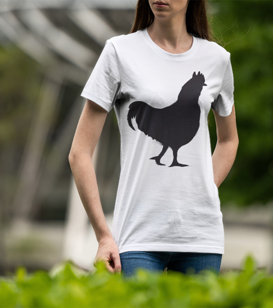 Chicken Poultry Silhouette Icon T-Shirt