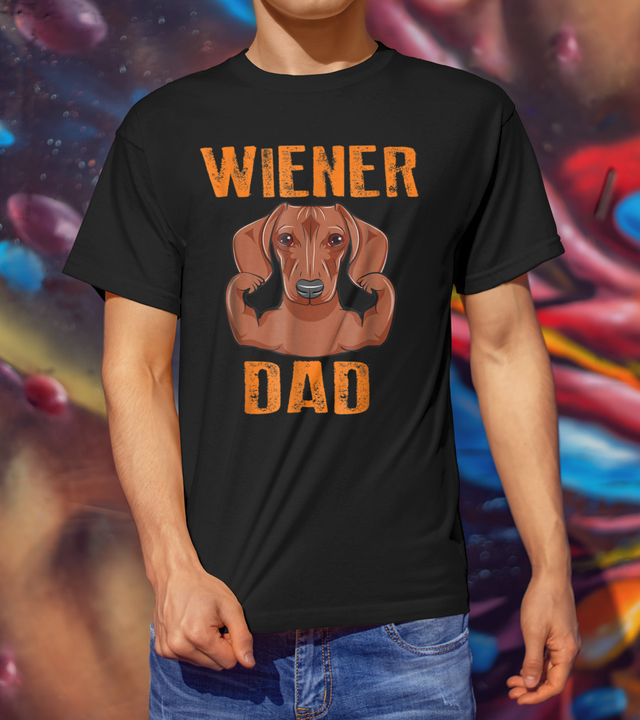 Wiener Dad Dachshund Father's Day T-Shirt