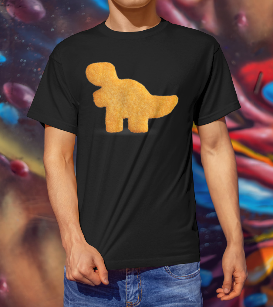 Dino T-Rex Chicken Nugget Funny Dinosaur T-Shirt
