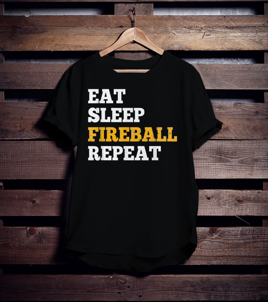 Eat Sleep Fireball Repeat RPG Gamers Gamers T-Shirt