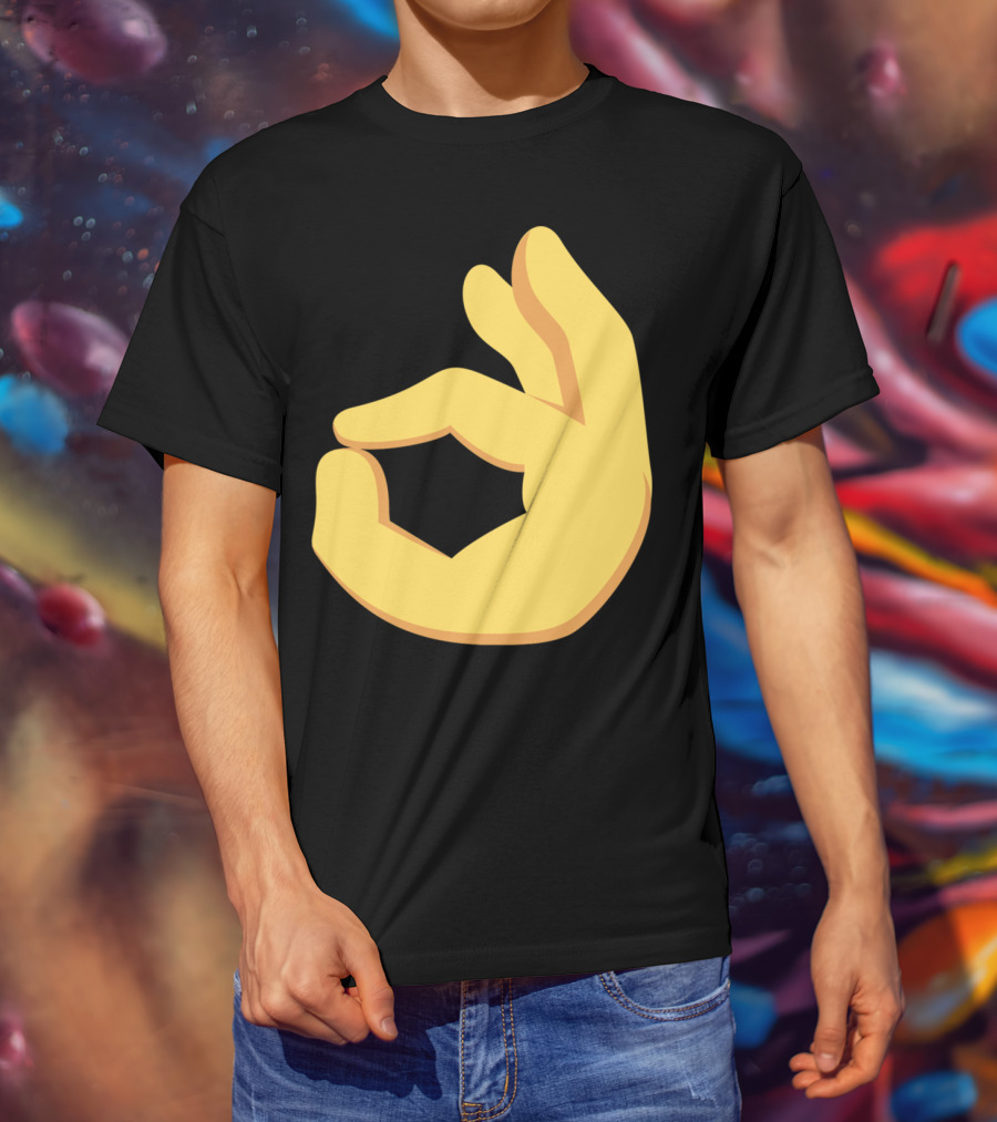 Emoji Ok Hand Sign Okay Yes Dank T-Shirt