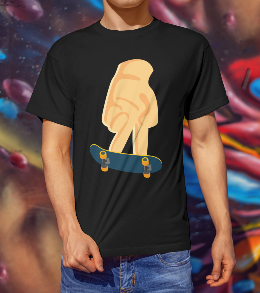 Fingerboard Skateboard Finger Skating Skateboard Board T-Shirt