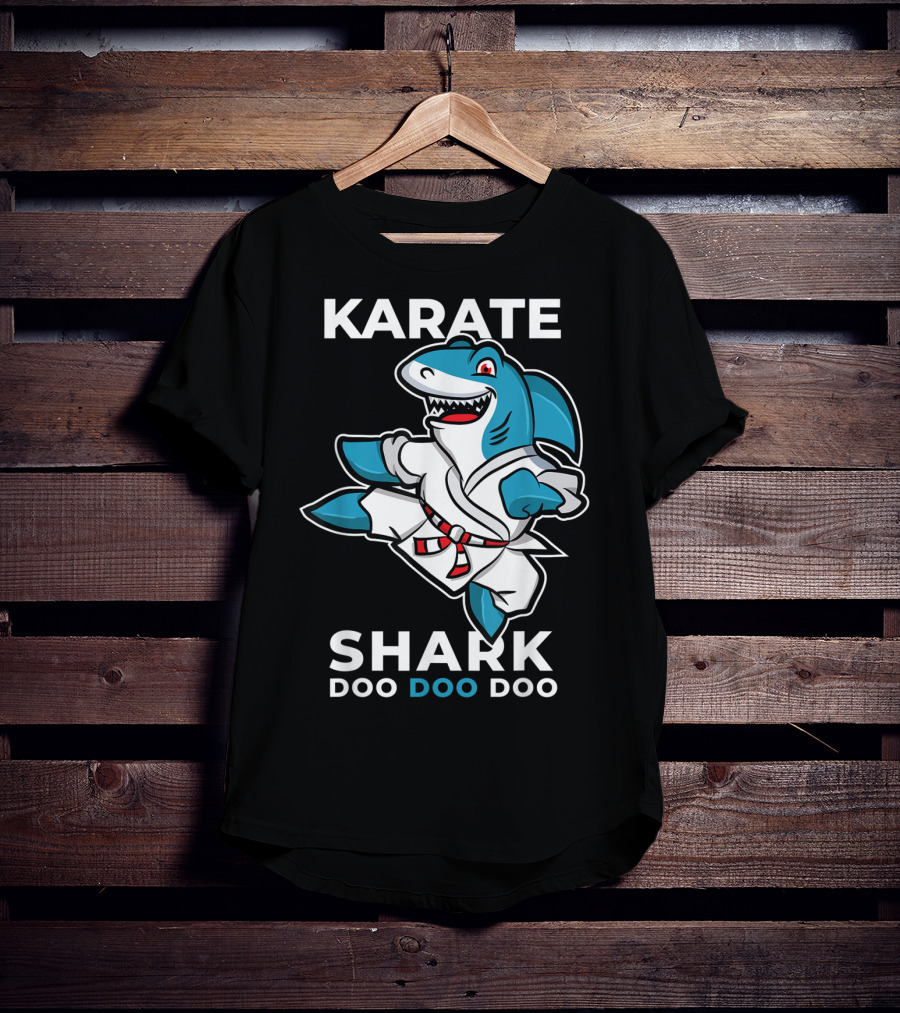 Karate Shark Doo Doo Doo Martial Arts Baby Shark T-Shirt