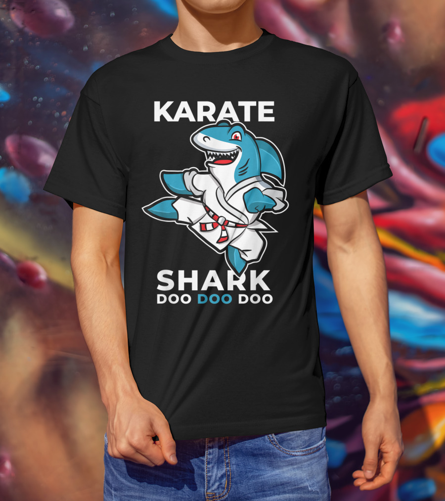 Karate Shark Doo Doo Doo Martial Arts Baby Shark T-Shirt