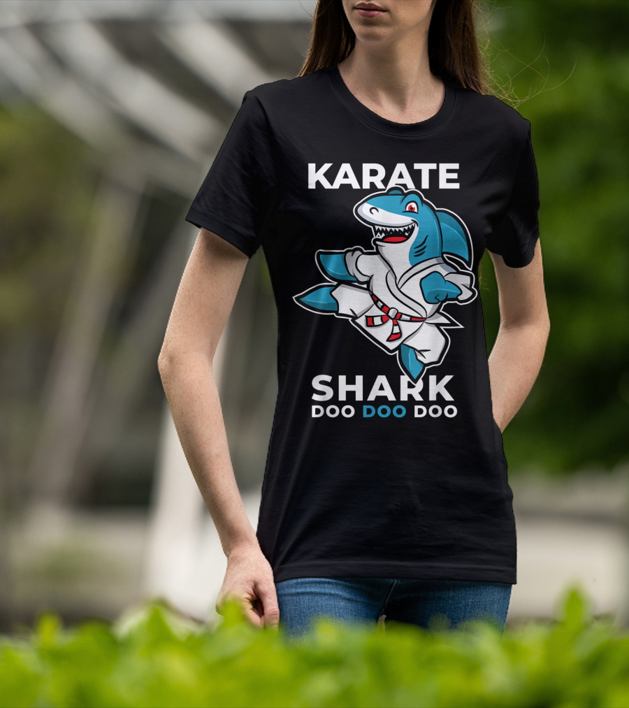 Karate Shark Doo Doo Doo Martial Arts Baby Shark T-Shirt
