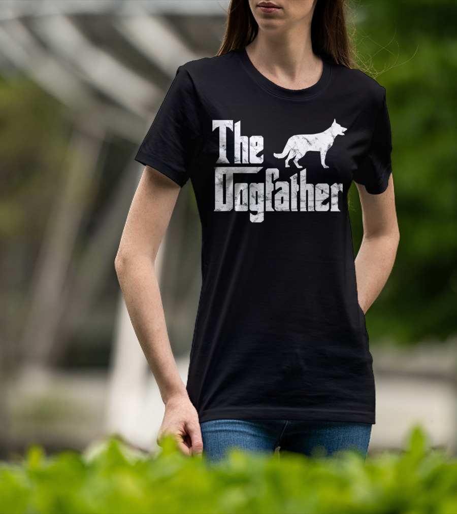 German Shepherd The Dogfather Funny Dog Owner T-Shirt