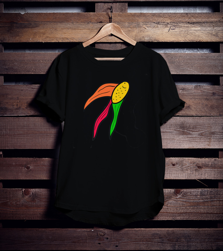 Goldfish Corn Fusion In Vibrant Colors T-Shirt