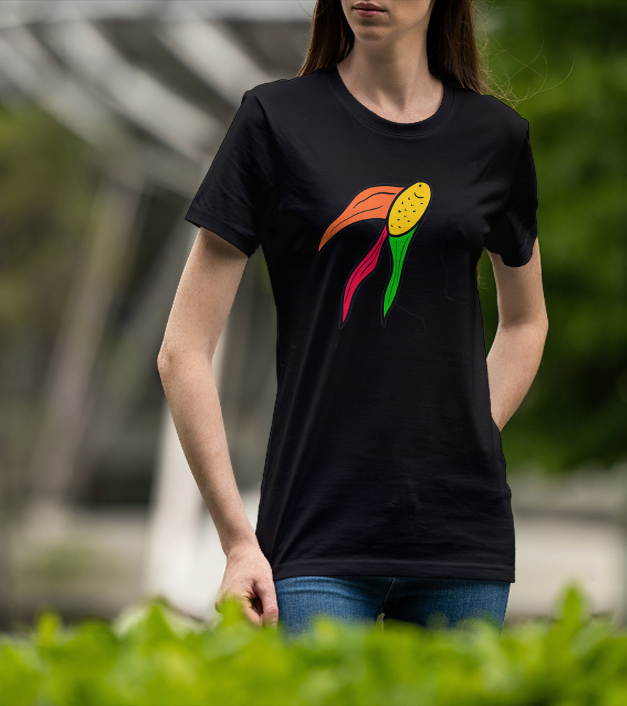 Goldfish Corn Fusion In Vibrant Colors T-Shirt