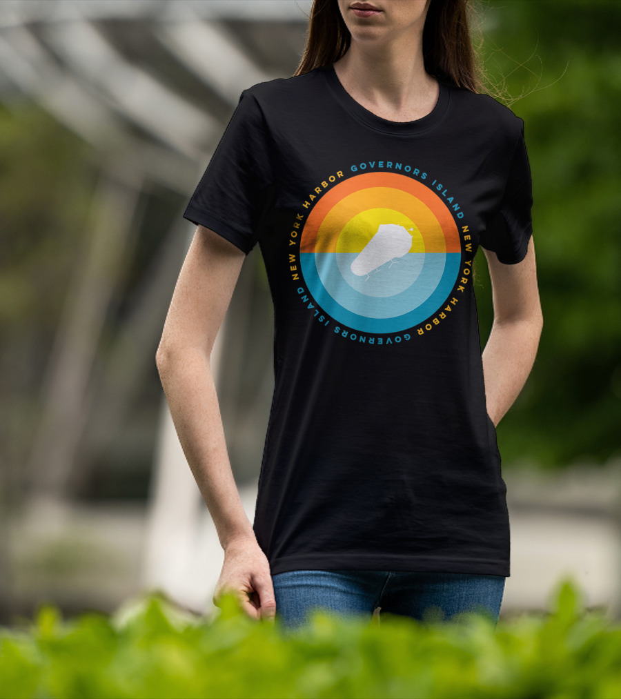 Governors Island New York Harbor Sunset T-Shirt