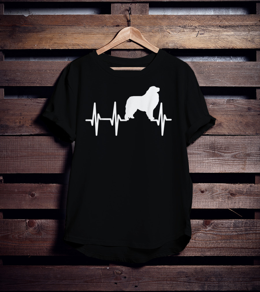 Great Pyrenees Heartbeat Dog Pet EKG Line T-Shirt