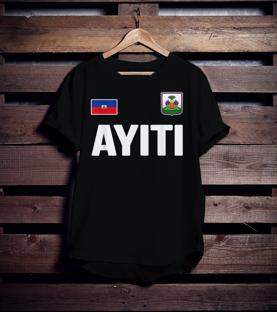 Ayiti Haiti Flag Souvenir Love Zoe Haitian Heritage T-Shirt
