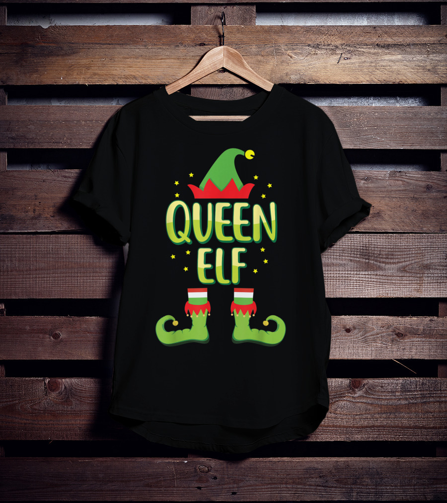 Queen Elf Matching Family Group Holiday T-Shirt