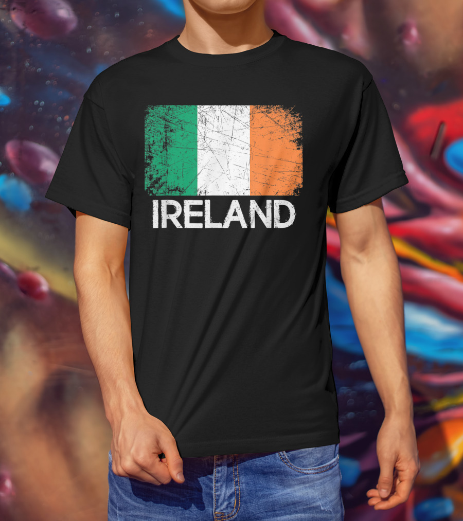Ireland Flag Vintage T-Shirt