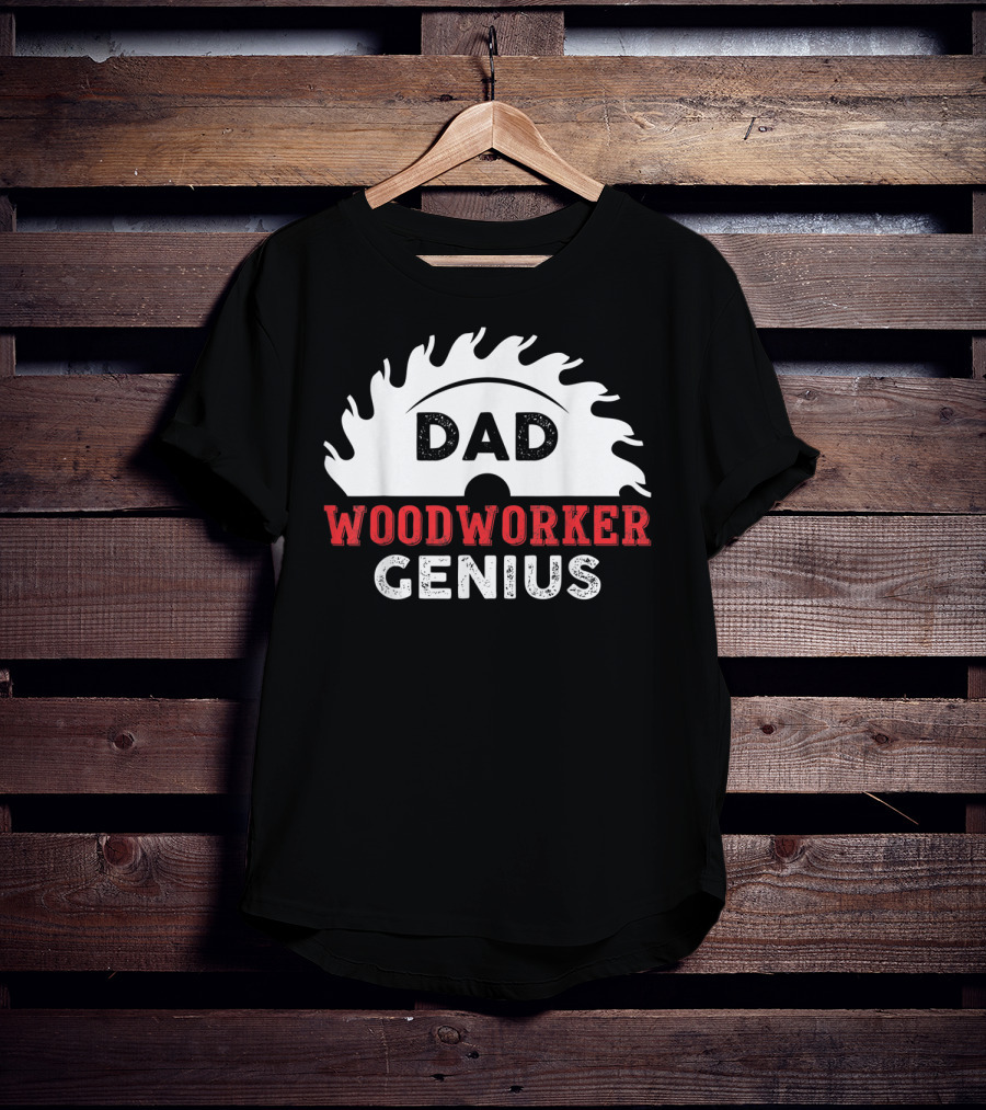Dad Woodworker Genius Saw Blade T-Shirt