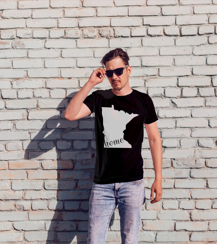 Minnesota Home State Map T-Shirt