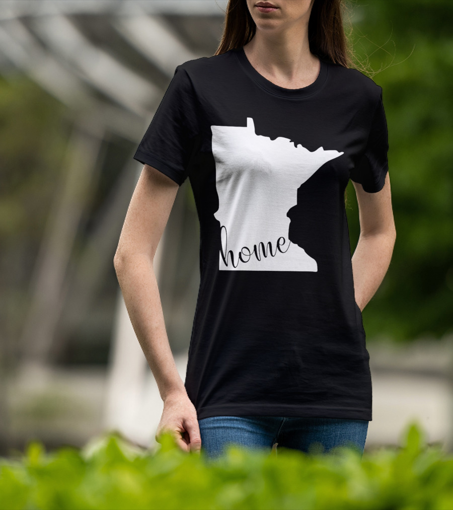 Minnesota Home State Map T-Shirt